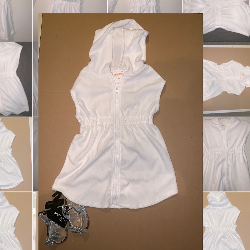 Gymboree 4T Girl Swim Hooded Terry Robe/Coverup